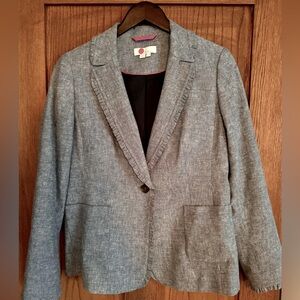 LIKE NEW denim heather lined jacket
